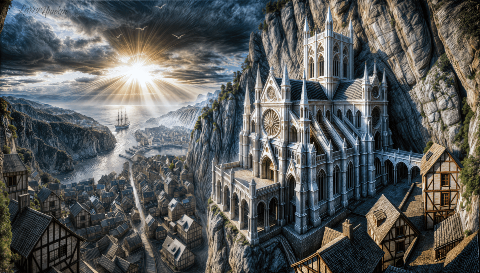 The ancient shrines perched above the sea