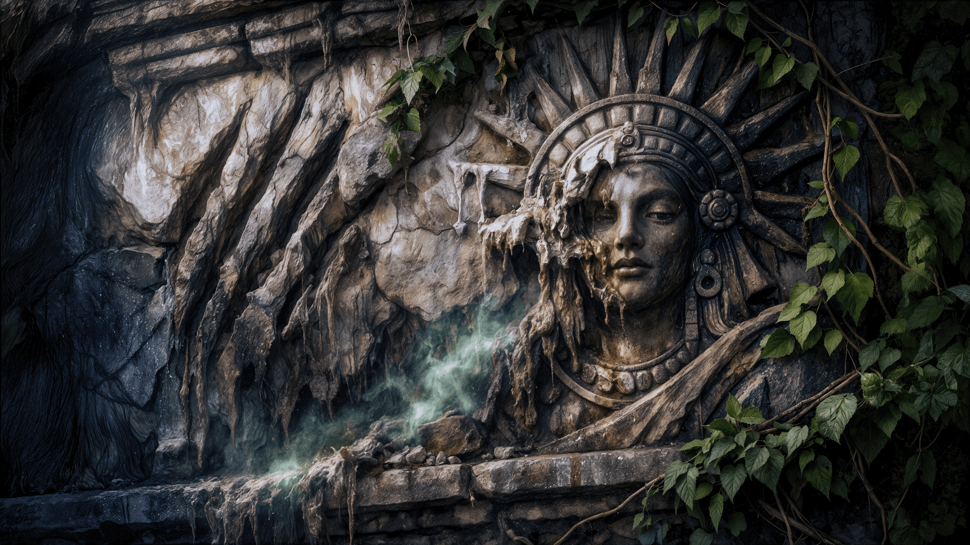 A hidden Solaran temple deep within the sinkhole