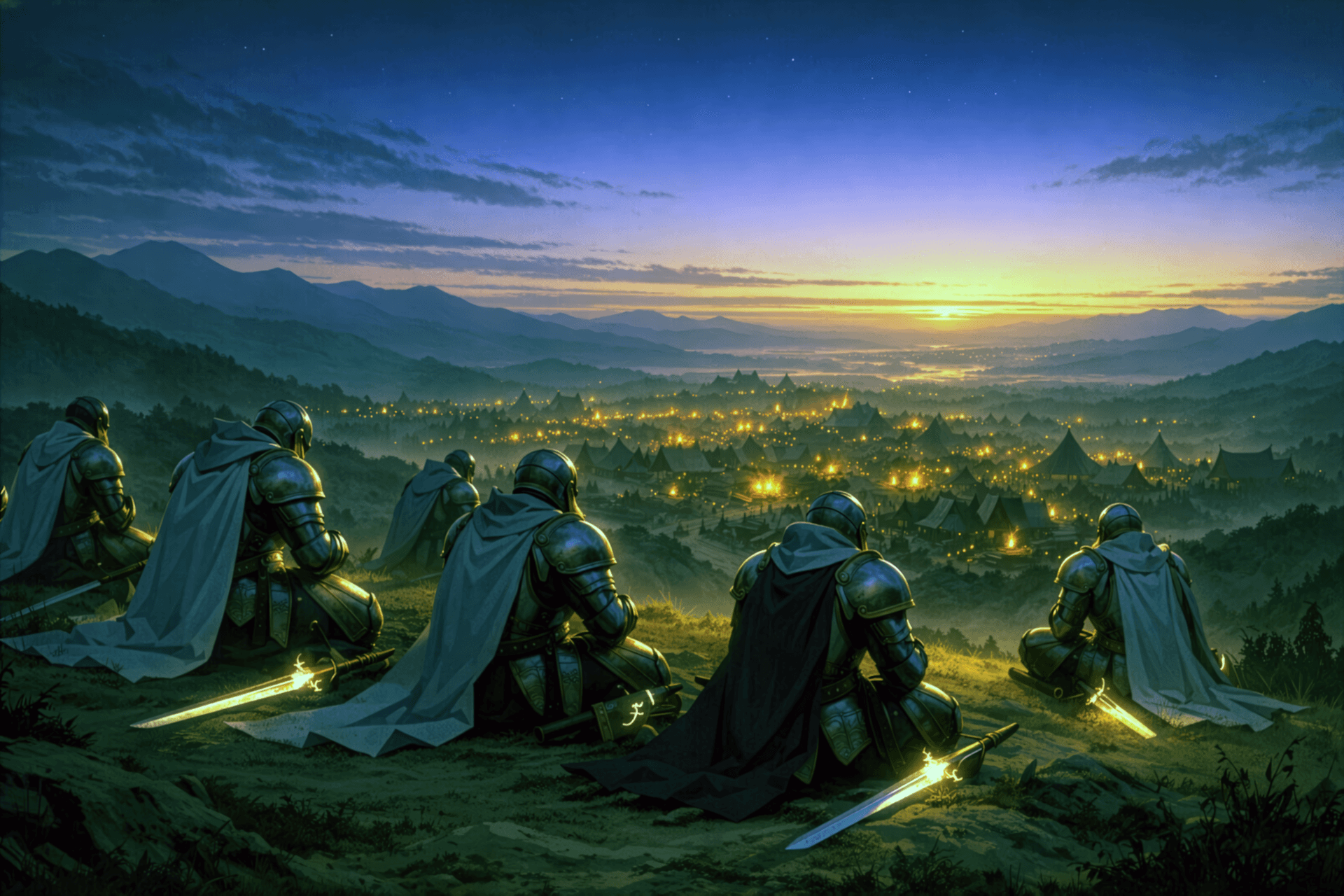 A golden sunset over the Asphodel horizon